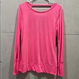 GAP Fit Bright Pink Activewear Top with Back Cutout